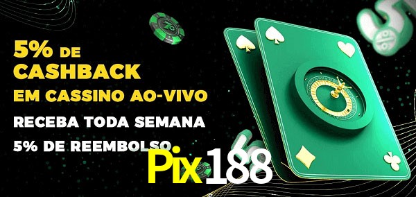 Promoções do cassino ao Vivo Pix188